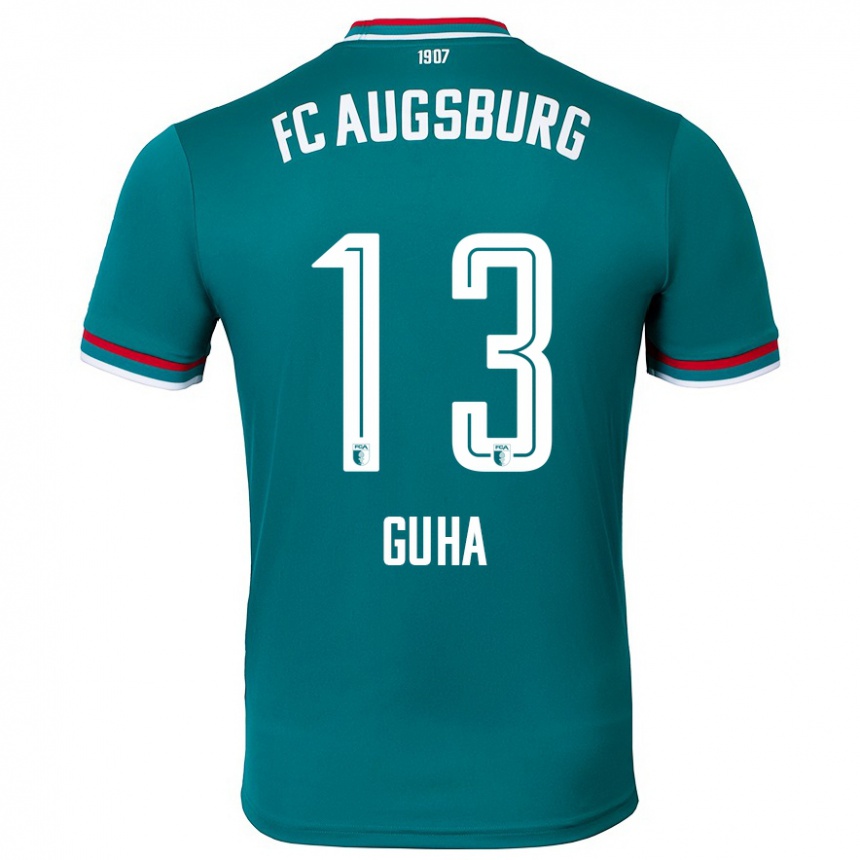 Hombre Fútbol Camiseta Felix Guha #13 Verde Oscuro 2ª Equipación 2024/25 México