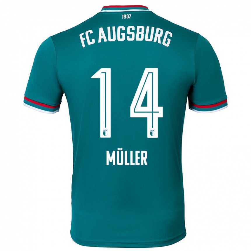 Hombre Fútbol Camiseta Mato Müller #14 Verde Oscuro 2ª Equipación 2024/25 México