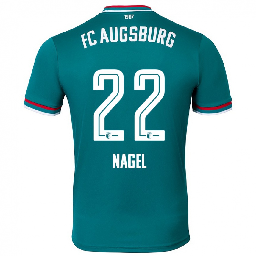 Hombre Fútbol Camiseta Timo Nagel #22 Verde Oscuro 2ª Equipación 2024/25 México