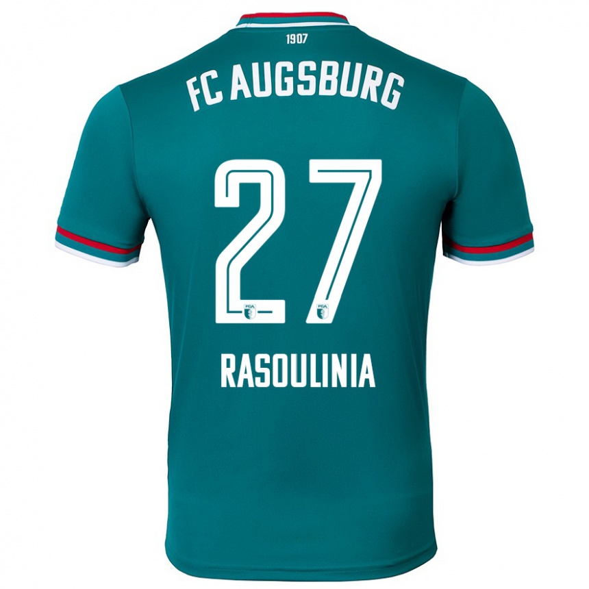 Hombre Fútbol Camiseta Nick Rasoulinia #27 Verde Oscuro 2ª Equipación 2024/25 México