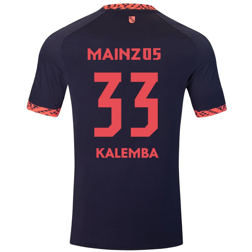 Hombre Fútbol Camiseta Marcel Kalemba #33 Azul Coral Rojo 2ª Equipación 2024/25 México