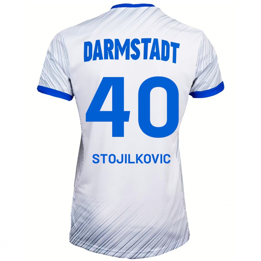 Hombre Fútbol Camiseta Filip Stojilkovic #40 Blanco Azul 2ª Equipación 2024/25 México