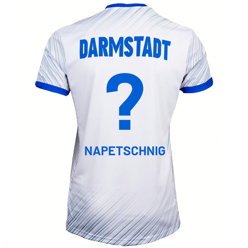 Hombre Fútbol Camiseta Raphael Napetschnig #0 Blanco Azul 2ª Equipación 2024/25 México