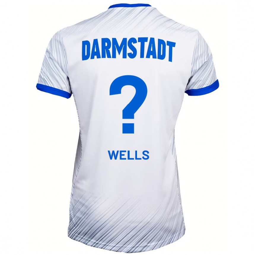 Hombre Fútbol Camiseta Finnley Wells #0 Blanco Azul 2ª Equipación 2024/25 México