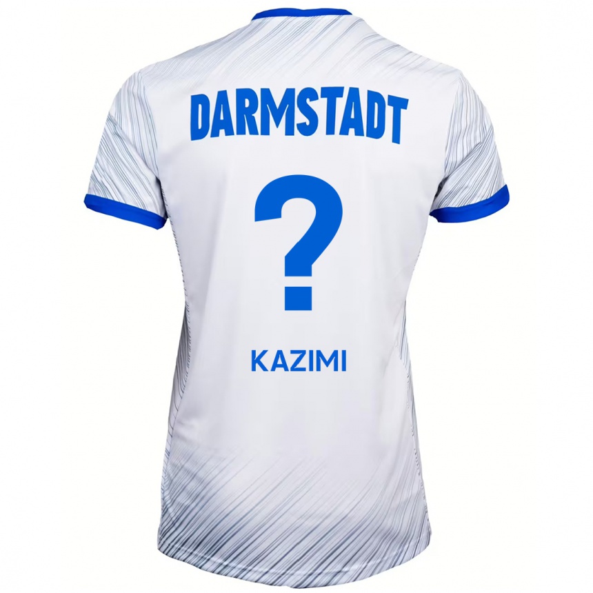 Hombre Fútbol Camiseta Yasin Kazimi #0 Blanco Azul 2ª Equipación 2024/25 México