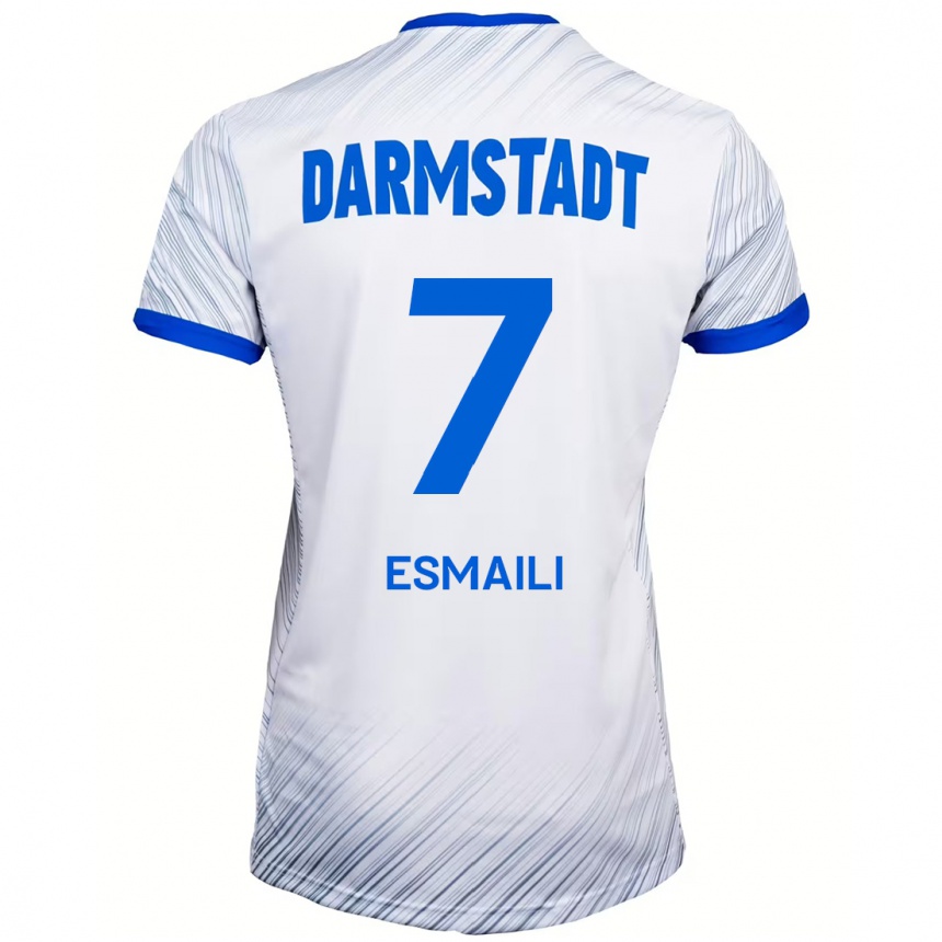 Hombre Fútbol Camiseta Ali Esmaili #7 Blanco Azul 2ª Equipación 2024/25 México