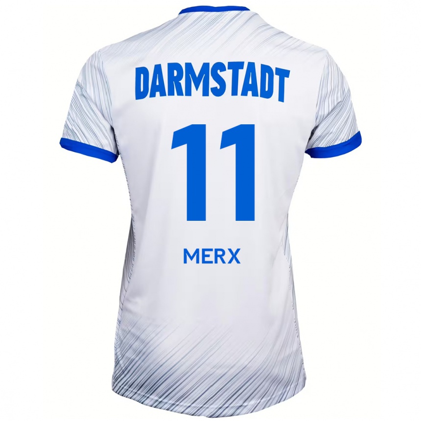 Hombre Fútbol Camiseta Manolo Merx #11 Blanco Azul 2ª Equipación 2024/25 México