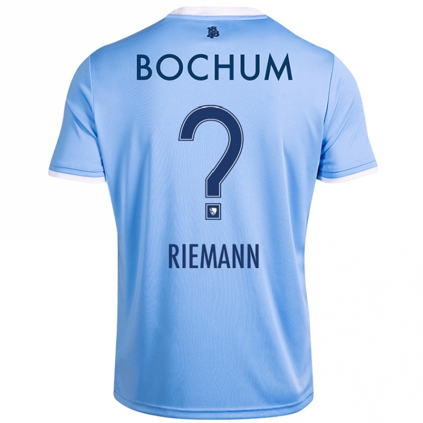 Hombre Fútbol Camiseta Manuel Riemann #0 Azul Cielo 2ª Equipación 2024/25 México