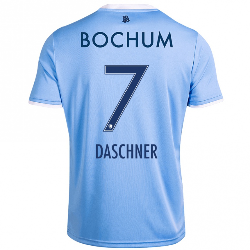 Hombre Fútbol Camiseta Lukas Daschner #7 Azul Cielo 2ª Equipación 2024/25 México