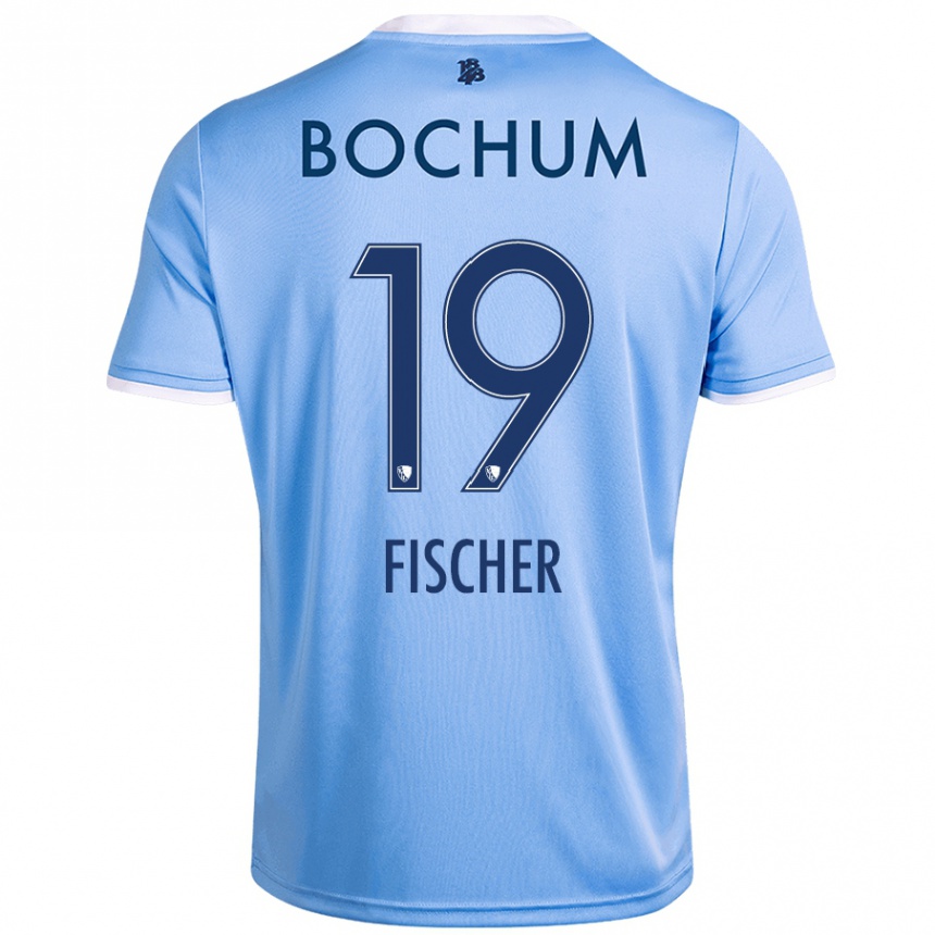 Hombre Fútbol Camiseta Desmond Fischer #19 Azul Cielo 2ª Equipación 2024/25 México