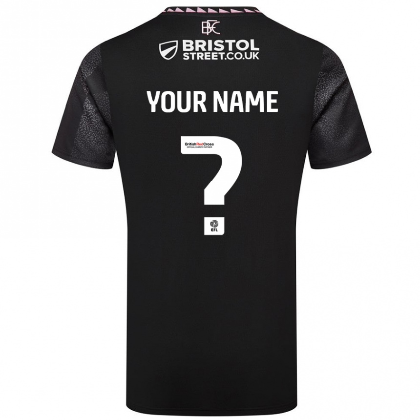 Hombre Fútbol Camiseta Su Nombre #0 Negro 2ª Equipación 2024/25 México