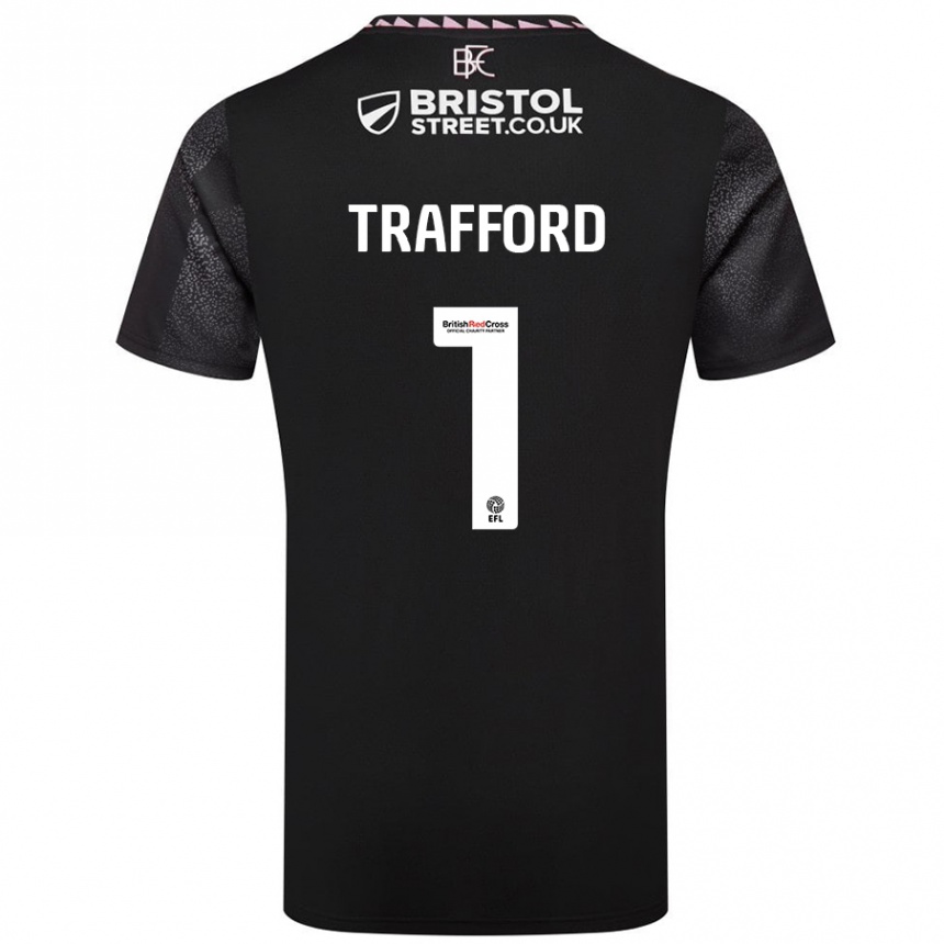 Hombre Fútbol Camiseta James Trafford #1 Negro 2ª Equipación 2024/25 México