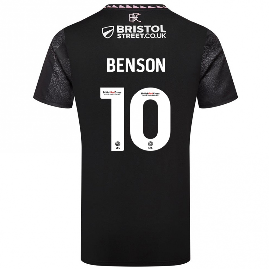 Hombre Fútbol Camiseta Benson Manuel #10 Negro 2ª Equipación 2024/25 México