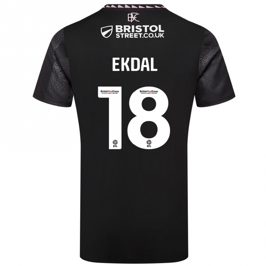 Hombre Fútbol Camiseta Hjalmar Ekdal #18 Negro 2ª Equipación 2024/25 México