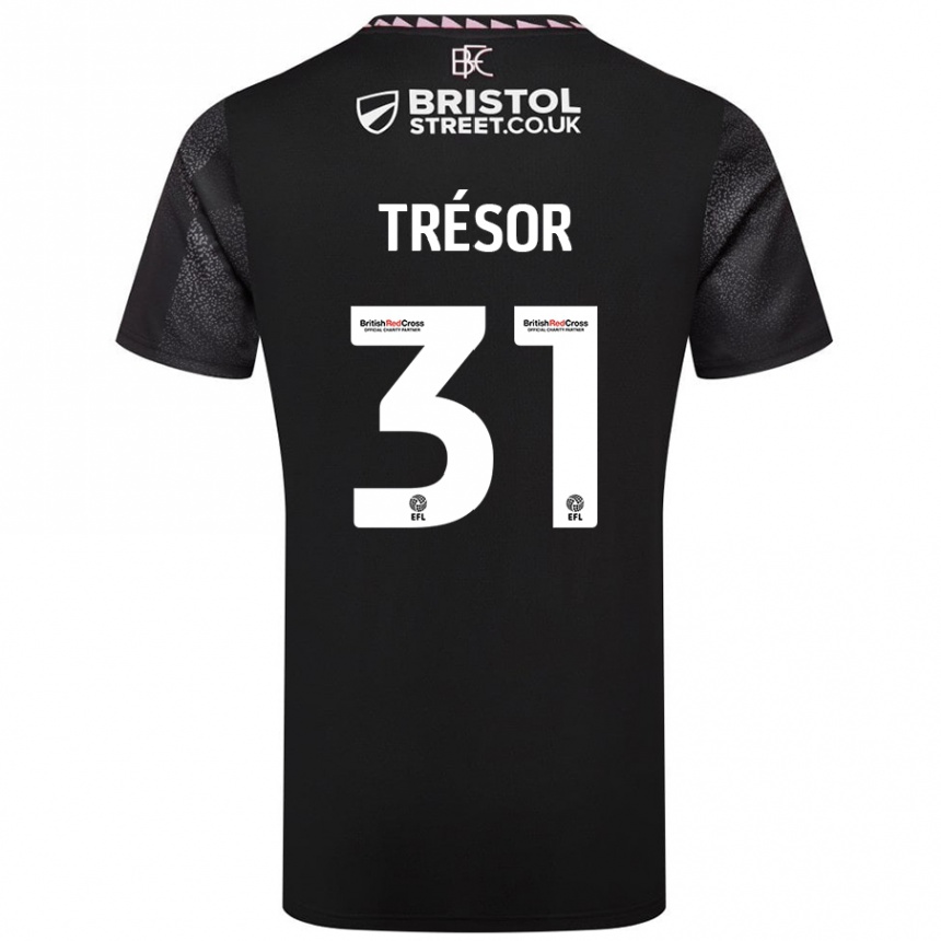 Hombre Fútbol Camiseta Mike Trésor #31 Negro 2ª Equipación 2024/25 México