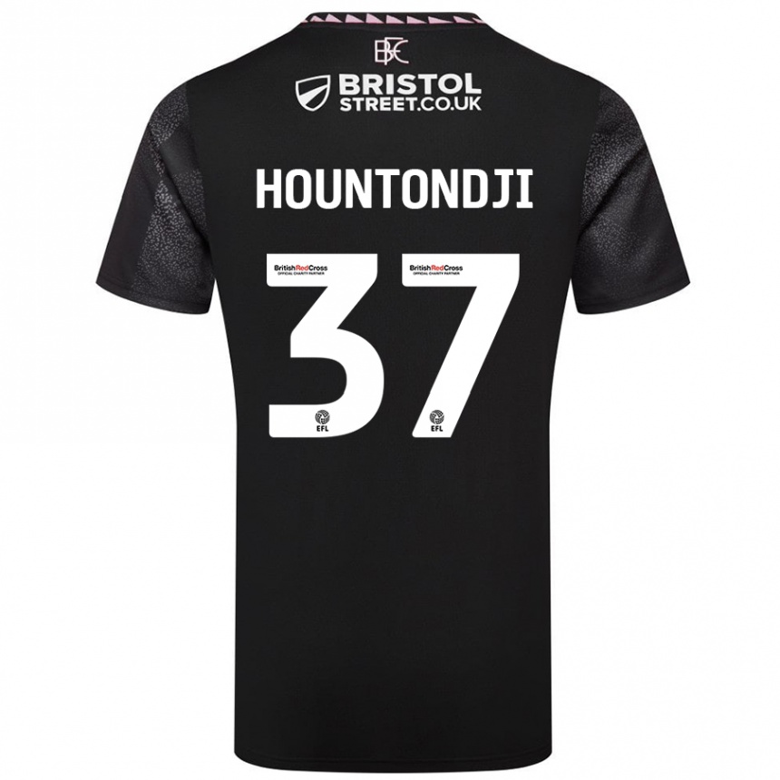 Hombre Fútbol Camiseta Andreas Hountondji #37 Negro 2ª Equipación 2024/25 México