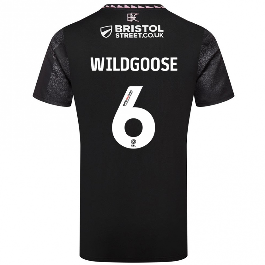 Hombre Fútbol Camiseta Mikayla Wildgoose #6 Negro 2ª Equipación 2024/25 México