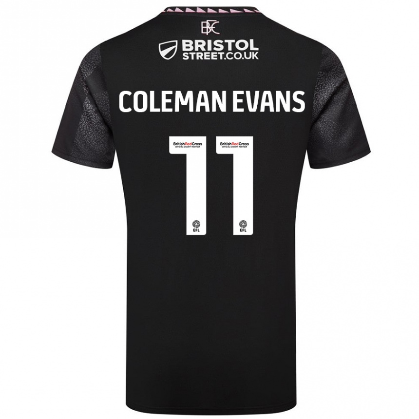 Hombre Fútbol Camiseta Amaya Coleman-Evans #11 Negro 2ª Equipación 2024/25 México