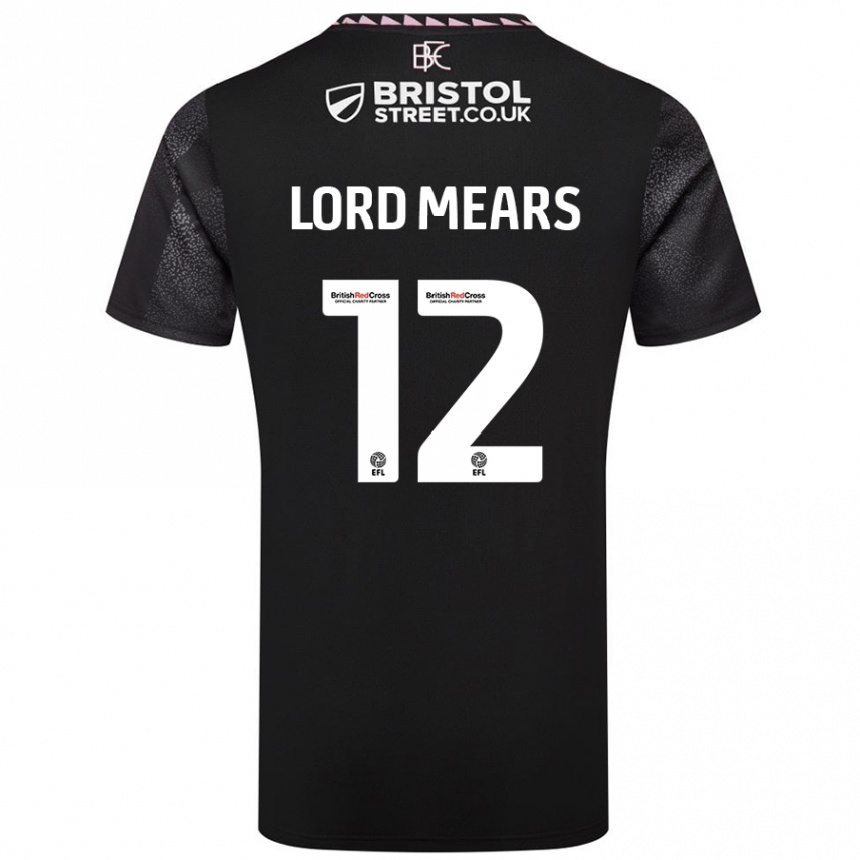 Hombre Fútbol Camiseta Rhema Lord-Mears #12 Negro 2ª Equipación 2024/25 México