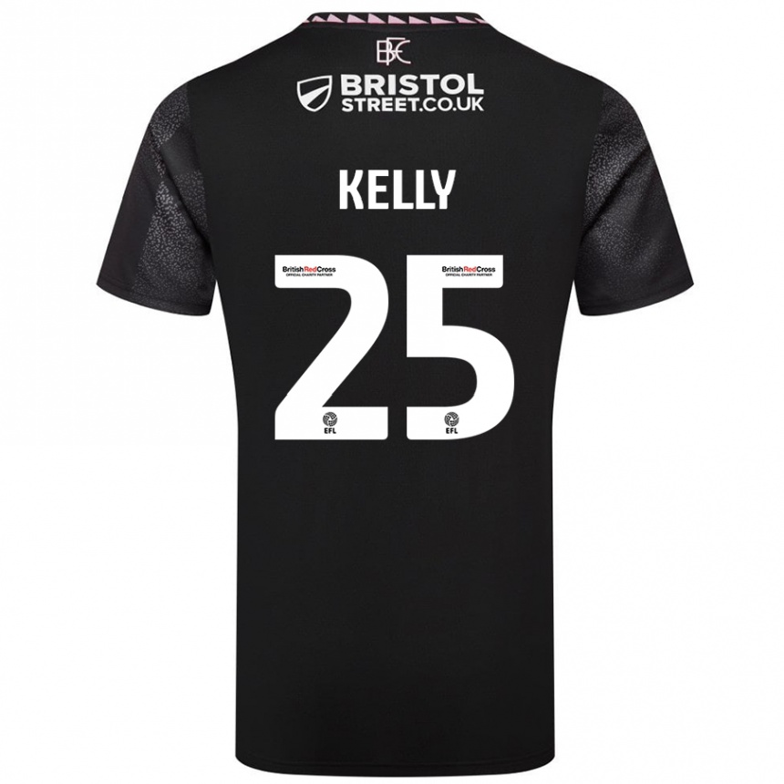 Hombre Fútbol Camiseta Aimee Kelly #25 Negro 2ª Equipación 2024/25 México