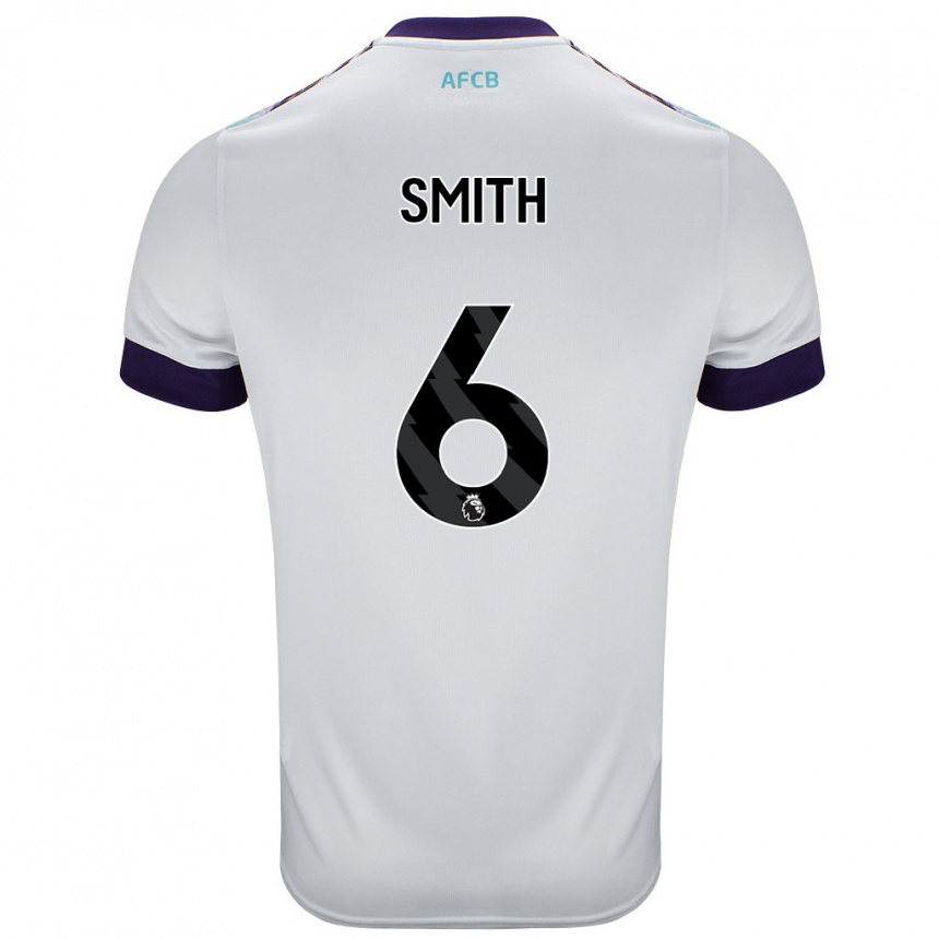 Hombre Fútbol Camiseta Maisy Smith #6 Blanco Verde Púrpura 2ª Equipación 2024/25 México