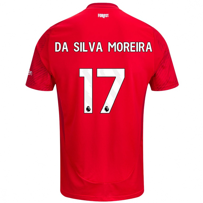 Mujer Fútbol Camiseta Eric Da Silva Moreira #17 Rojo Blanco 1ª Equipación 2024/25 México