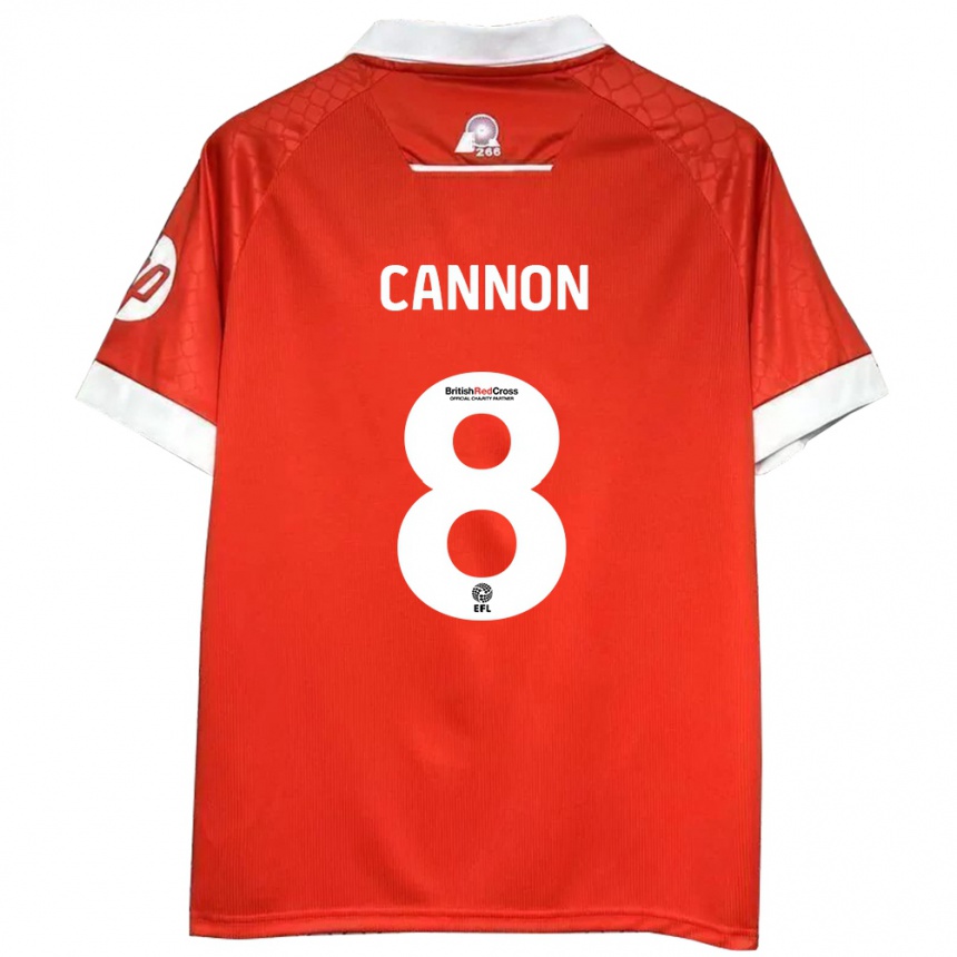 Mujer Fútbol Camiseta Andy Cannon #8 Rojo Blanco 1ª Equipación 2024/25 México