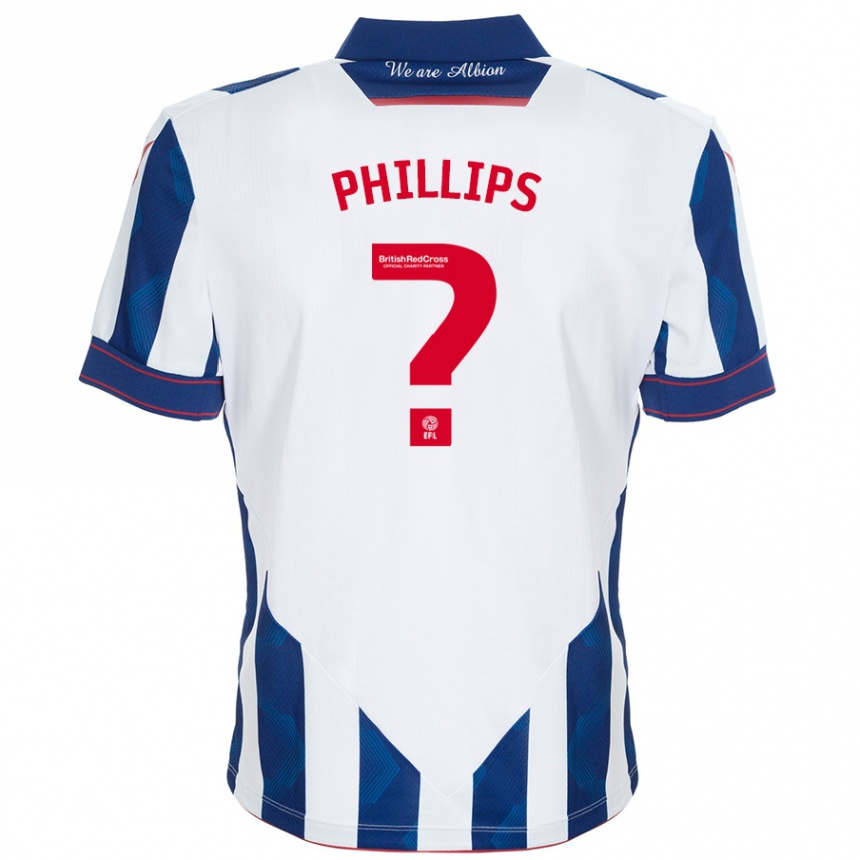 Mujer Fútbol Camiseta Narel Phillips #0 Blanco Azul Oscuro 1ª Equipación 2024/25 México