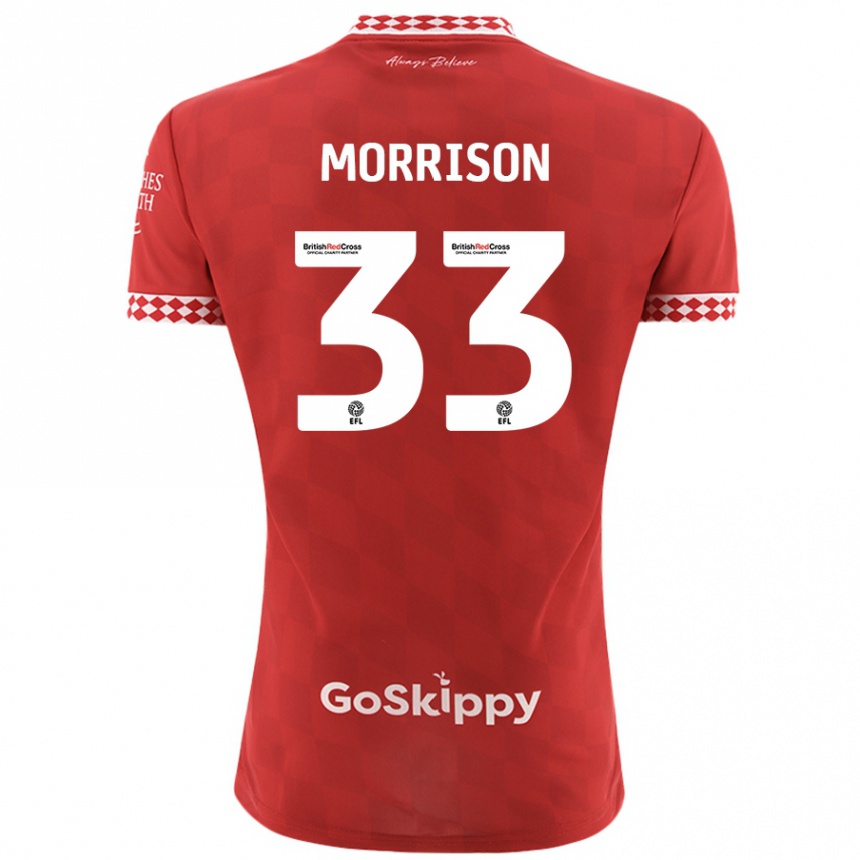 Mujer Fútbol Camiseta Elijah Morrison #33 Rojo 1ª Equipación 2024/25 México