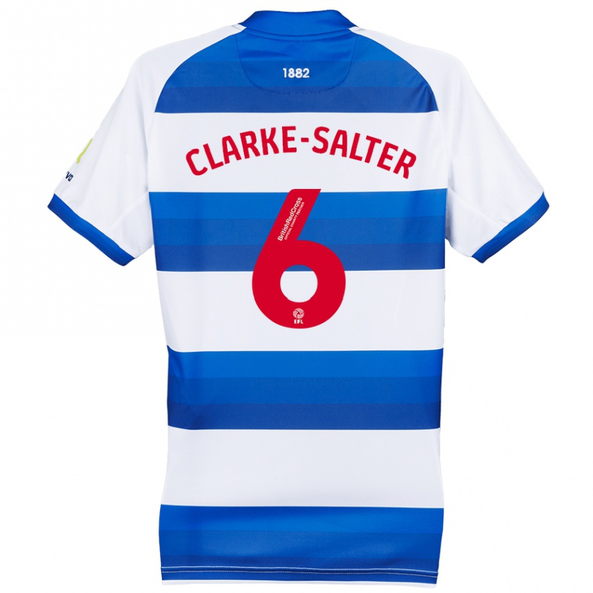 Mujer Fútbol Camiseta Jake Clarke-Salter #6 Blanco Azul 1ª Equipación 2024/25 México