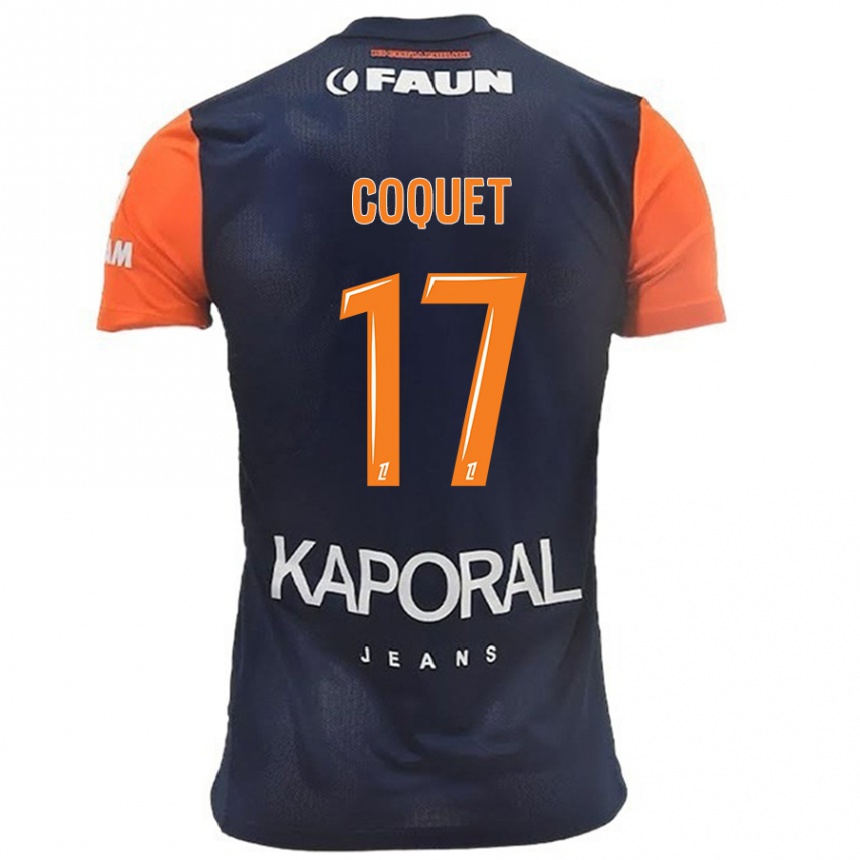 Mujer Fútbol Camiseta Judith Coquet #17 Azul Marino Naranja 1ª Equipación 2024/25 México