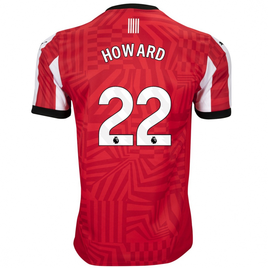 Mujer Fútbol Camiseta Bethany-May Howard #22 Rojo Blanco 1ª Equipación 2024/25 México