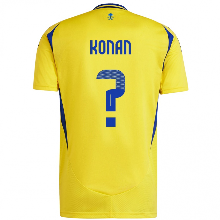 Mujer Fútbol Camiseta Ghislain Konan #0 Amarillo Azul 1ª Equipación 2024/25 México