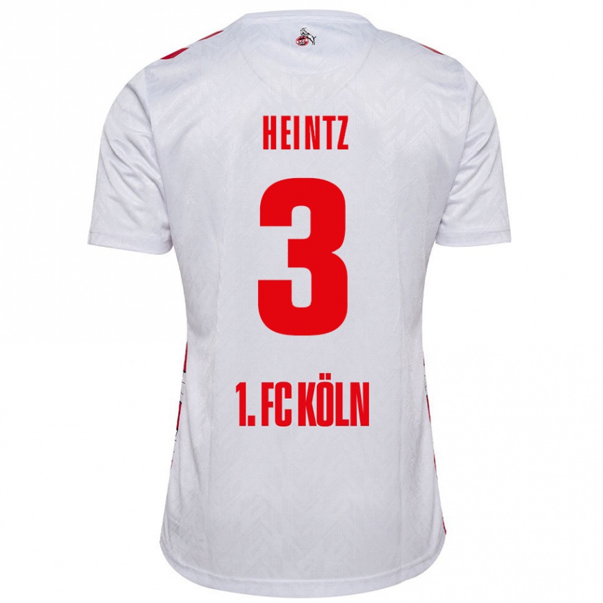 Mujer Fútbol Camiseta Dominique Heintz #3 Blanco Rojo 1ª Equipación 2024/25 México