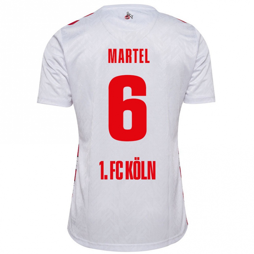 Mujer Fútbol Camiseta Eric Martel #6 Blanco Rojo 1ª Equipación 2024/25 México