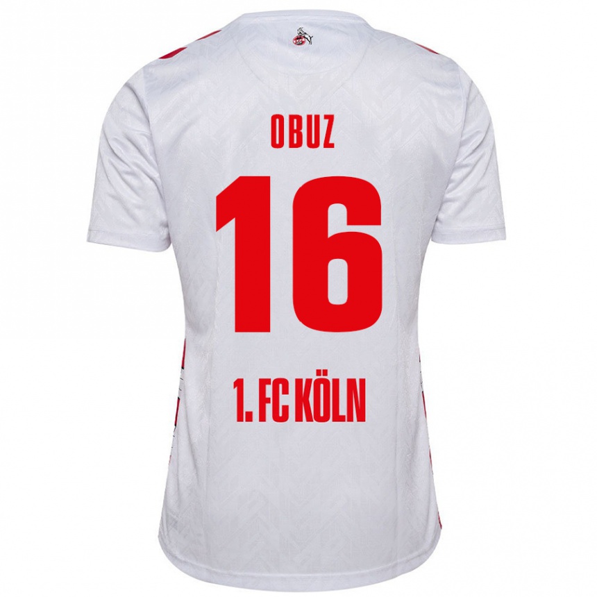 Mujer Fútbol Camiseta Marvin Obuz #16 Blanco Rojo 1ª Equipación 2024/25 México