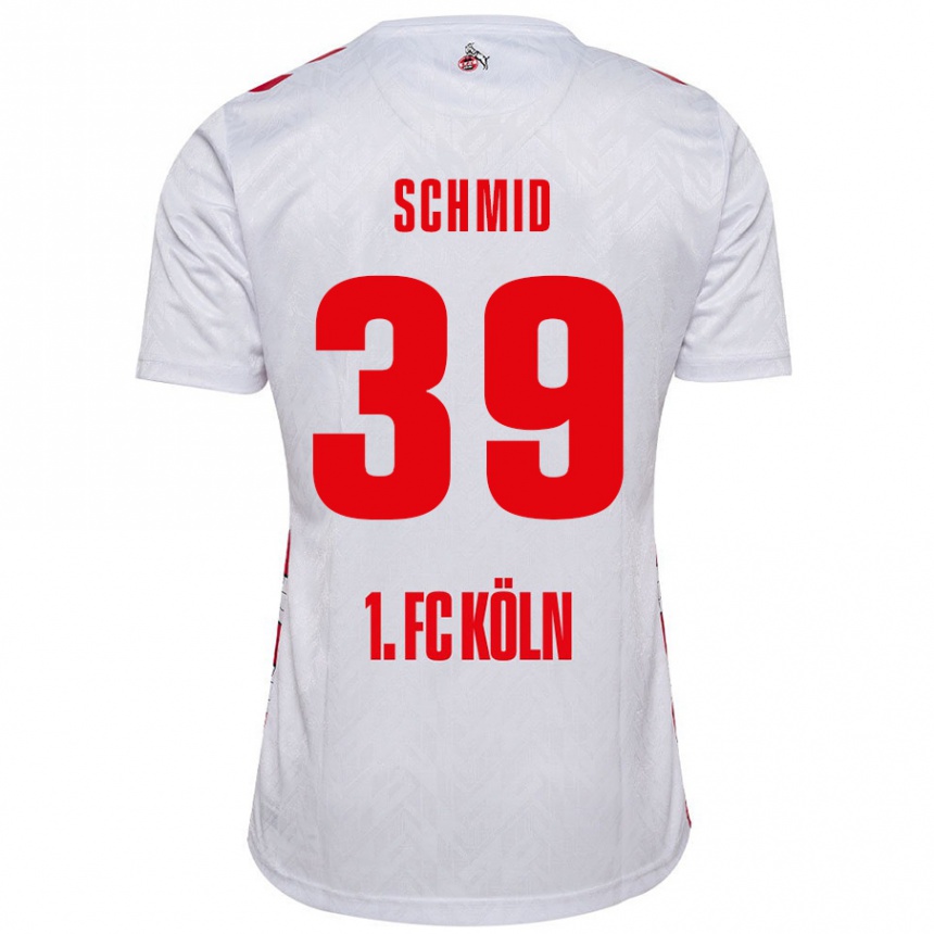 Mujer Fútbol Camiseta Maximilian Schmid #39 Blanco Rojo 1ª Equipación 2024/25 México