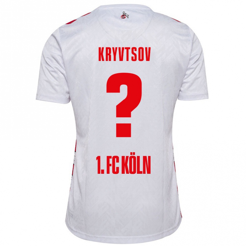 Mujer Fútbol Camiseta Nikita Kryvtsov #0 Blanco Rojo 1ª Equipación 2024/25 México