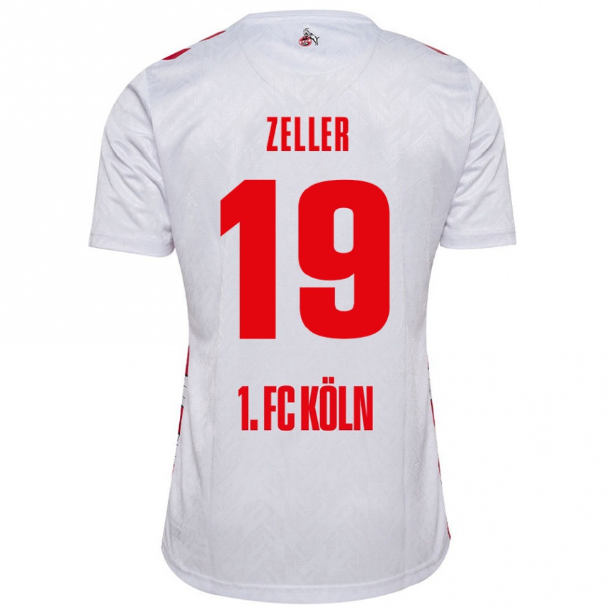 Mujer Fútbol Camiseta Dóra Zeller #19 Blanco Rojo 1ª Equipación 2024/25 México