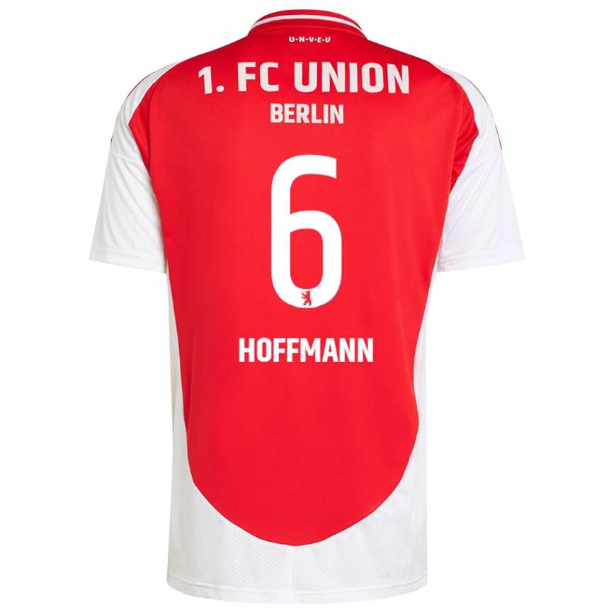 Mujer Fútbol Camiseta Finn Hoffmann #6 Rojo Blanco 1ª Equipación 2024/25 México