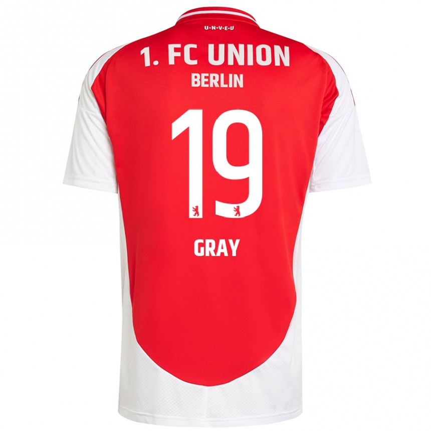 Mujer Fútbol Camiseta Mekhi Gray #19 Rojo Blanco 1ª Equipación 2024/25 México