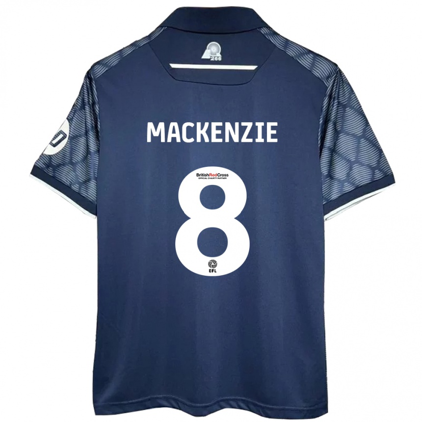 Mujer Fútbol Camiseta Libby Mackenzie #8 Negro 2ª Equipación 2024/25 México