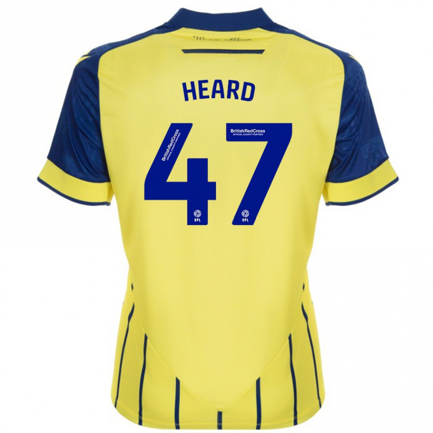 Mujer Fútbol Camiseta Fenton Heard #47 Amarillo Azul 2ª Equipación 2024/25 México