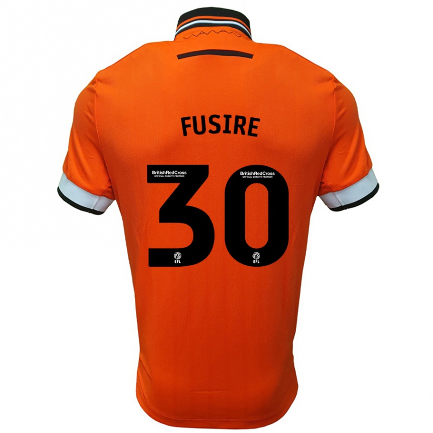 Mujer Fútbol Camiseta Sean Fusire #30 Naranja Blanco 2ª Equipación 2024/25 México