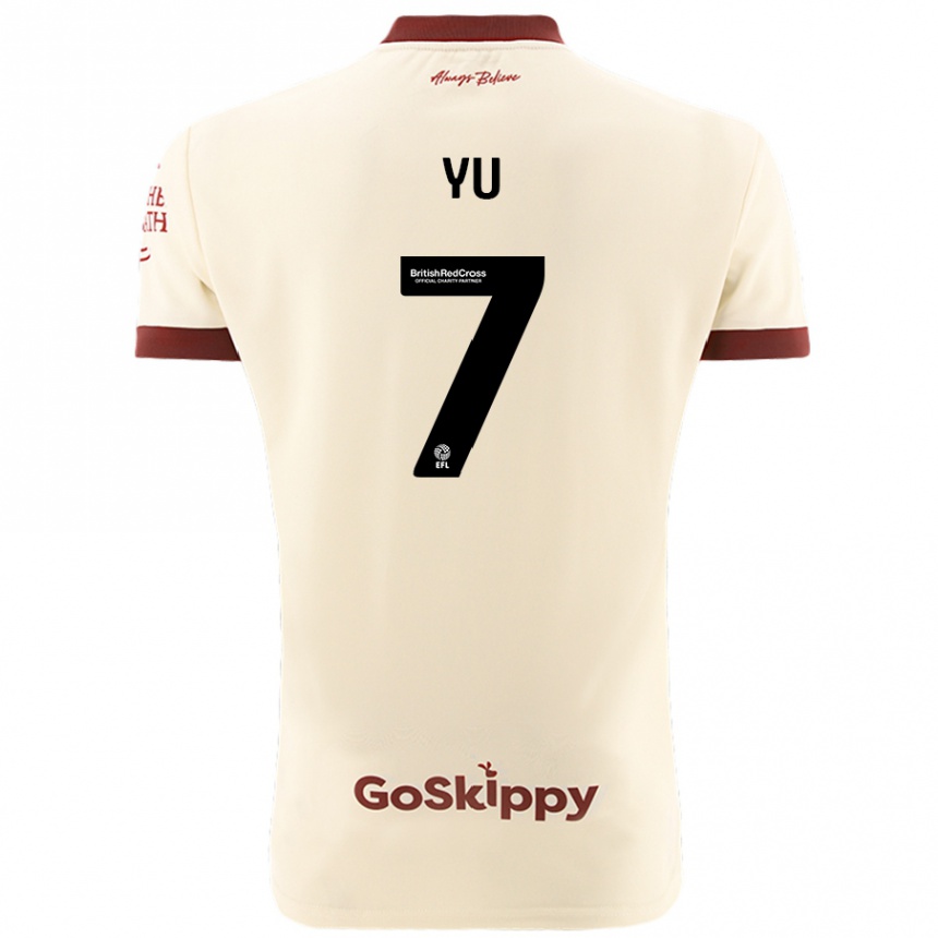 Mujer Fútbol Camiseta Yu Hirakawa #7 Crema Blanco 2ª Equipación 2024/25 México