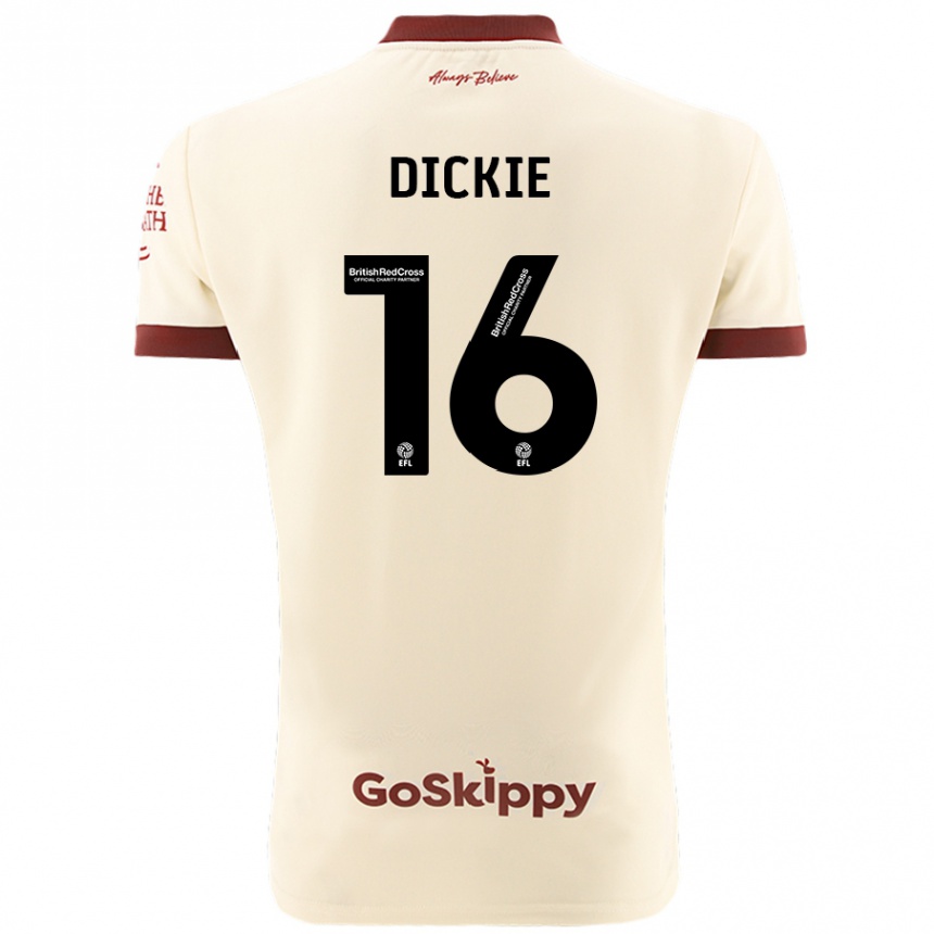 Mujer Fútbol Camiseta Rob Dickie #16 Crema Blanco 2ª Equipación 2024/25 México