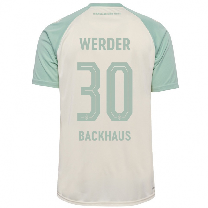 Mujer Fútbol Camiseta Mio Backhaus #30 Blanquecino Verde Claro 2ª Equipación 2024/25 México