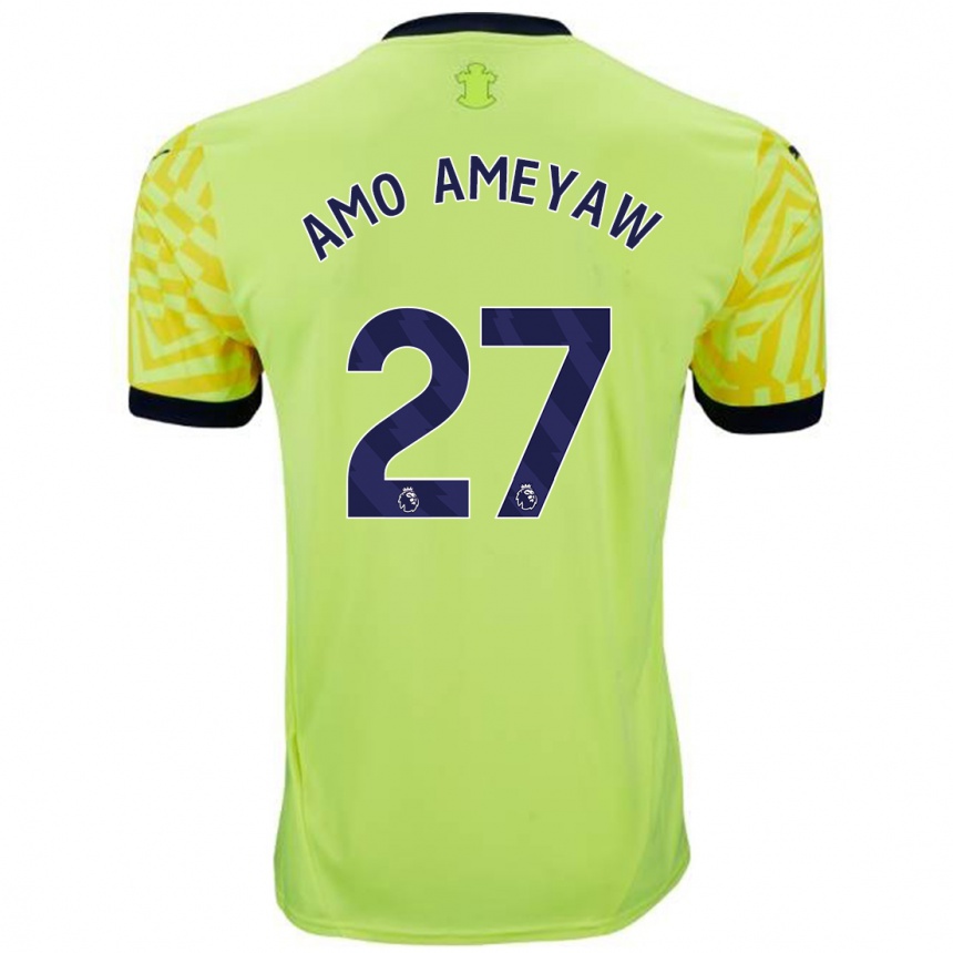 Mujer Fútbol Camiseta Samuel Amo-Ameyaw #27 Amarillo 2ª Equipación 2024/25 México