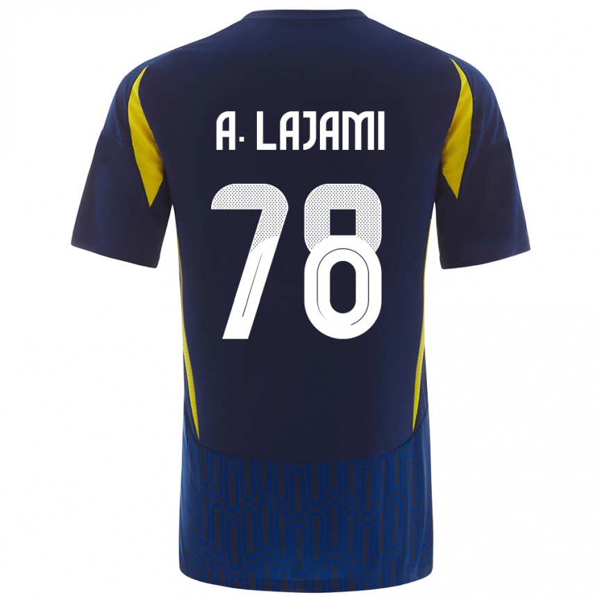 Mujer Fútbol Camiseta Ali Lajami #78 Azul Amarillo 2ª Equipación 2024/25 México