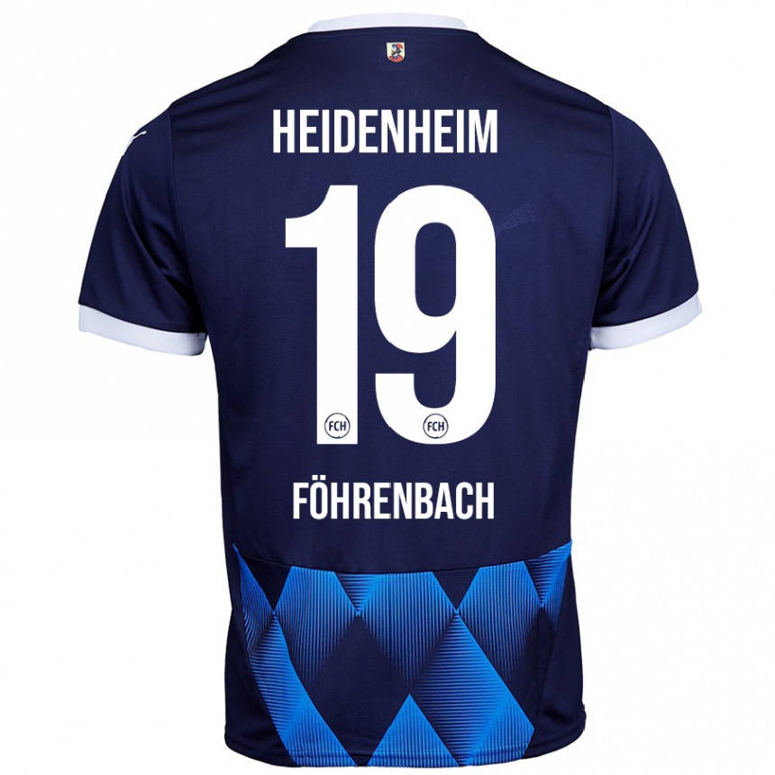 Mujer Fútbol Camiseta Jonas Föhrenbach #19 Azul Marino Oscuro 2ª Equipación 2024/25 México